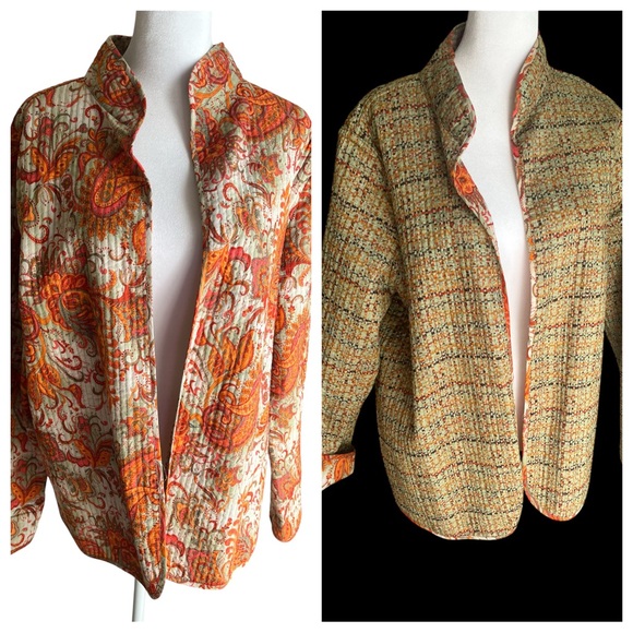 Jackets & Blazers - Reversible transitional Paisley and Tweed Jacket